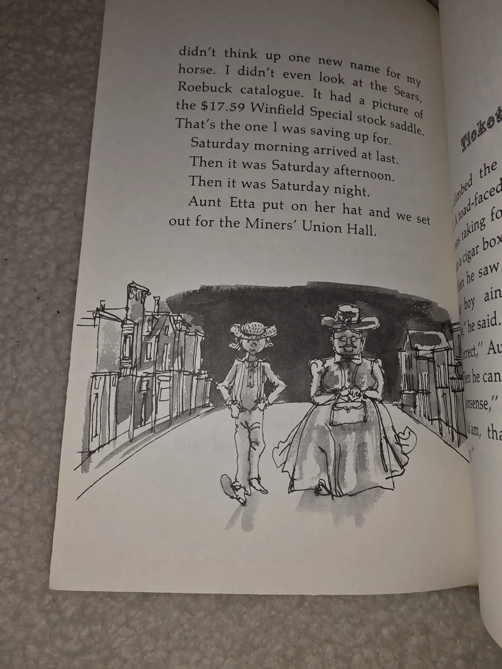 Purple and Yellow 'The Ghost on Saturday Night' Book From 70s